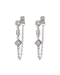 Mixte Chain Studs- Silver