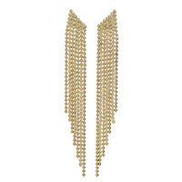 Cascading Chain Earrings- Gold