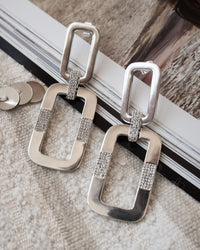 Rosie Knocker Earrings- Silver View 3