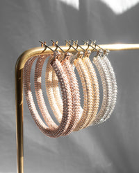 Pave Amalfi Hoops- Gold View 6
