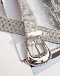 Diamond Rodeo Belt- Silver View 8