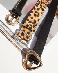 Crystal Buckle Belt- Gold View 8