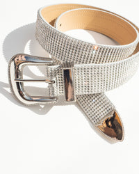 Diamond Rodeo Belt- Silver View 3