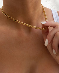 The Classique Skinny Curb Chain (5mm)- Silver View 4