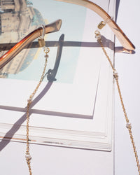 Margarite Pearl Sunglass Chain- Gold View 4