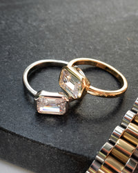 Brigitte Bezel Ring- Silver View 4