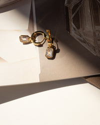 Brigitte Bezel Huggies- Gold View 4
