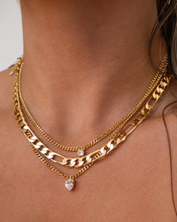 Bardot Stud Charm Necklace- Gold View 4