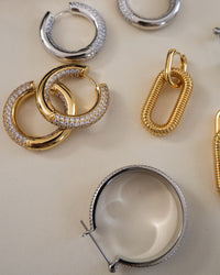 The Reversible Amalfi Hoops- Gold View 6