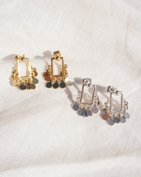Square Shaker Studs- Silver View 5