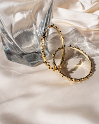 Starlight Charm Hoops- Gold View 5
