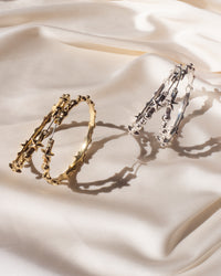 Starlight Charm Hoops- Gold View 6