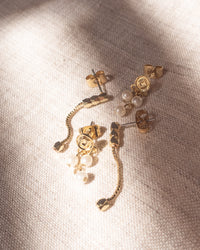 Pave Punk Studs Set- Gold View 4