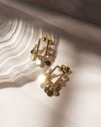 Square Shaker Studs- Gold view 2