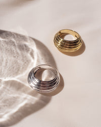 Wave Dome Ring- Gold View 5