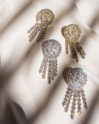 Pave Cosmic Studs- Gold View 4