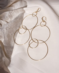 Whisper Wire Hoops- Gold View 5