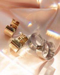 XL Positano Hoops- Silver View 4