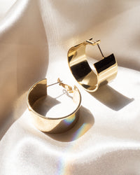 XL Positano Hoops- Gold View 4