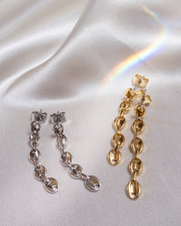 Mariner Drop Earrings- Gold View 3