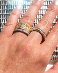Pave Twisted Ring- Gold View 7