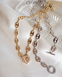 Mariner Toggle Necklace- Gold View 3