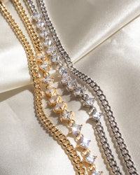 Ballier Curb Chain Necklace- Gold View 4