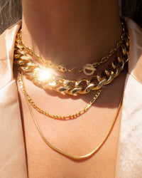 Mariner Toggle Necklace- Gold View 5