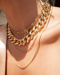 Mariner Toggle Necklace- Gold View 4
