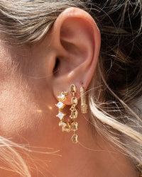 Mariner Drop Earrings- Gold view 2