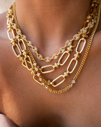 Isabella Statement Necklace- Gold View 7