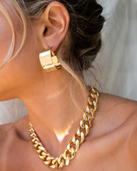 XL Positano Hoops- Gold View 5