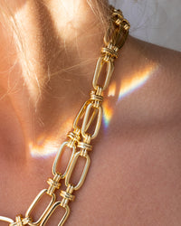 Isabella Statement Necklace- Gold View 9