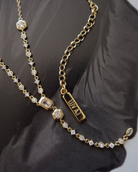 Stellar Bezel Lariat- Gold View 5