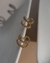 Beaded Diamonte Ear Cuff- Silver View 5