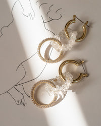 Rock Candy Triple Hoops- Gold view 2