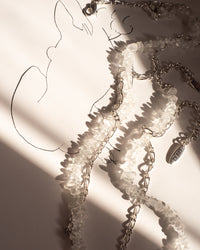 Rock Candy Necklace Duo- Silver View 3