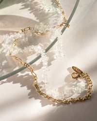 Rock Candy Necklace Duo- Gold View 4
