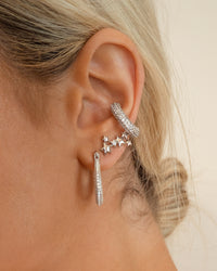 Pave Amalfi Ear Cuff- Silver View 4