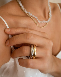 Amalfi Tube Ring- Gold View 5