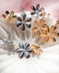 Daisy Statement Studs- Silver View 3