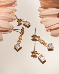 Daisy Chain Studs Set- Gold View 6