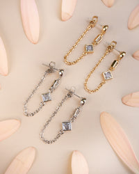 Mixte Chain Studs- Silver View 4