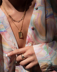 Mixte Shaker Necklace- Gold View 7