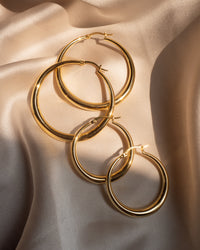 Baby Lucca Hoops- Gold View 4
