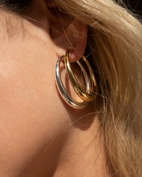 Baby Lucca Hoops- Silver View 4