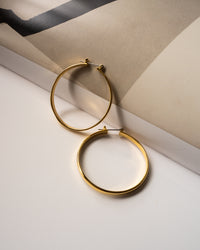 XL Celine Hoops- Gold View 5