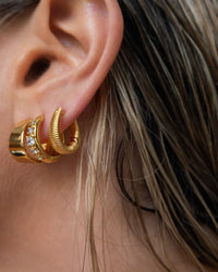 Ridged Cuvee Hoops- Gold View 7