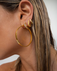 XL Celine Hoops- Gold View 8