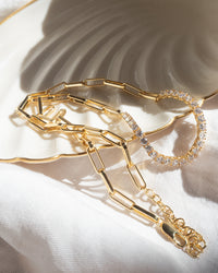Ballier Chain Link Necklace- Gold View 2